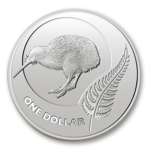 New Zealand 2009 Icons of New Zealand Kiwi Bird $1 Pure Silver Dollar BU 