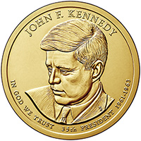 2015 (P) Presidential $1 Coin – John F Kennedy - Click Image to Close