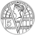 2001 £5 - Victoria Centenary - Click Image to Close