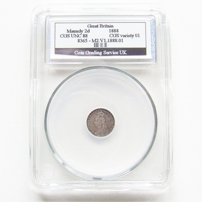 1888 VictoriaI Silver Maundy 2d - CGS UNC 88 - Click Image to Close