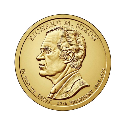 2016 (D) Presidential $1 Coin – Richard M Nixon - Click Image to Close